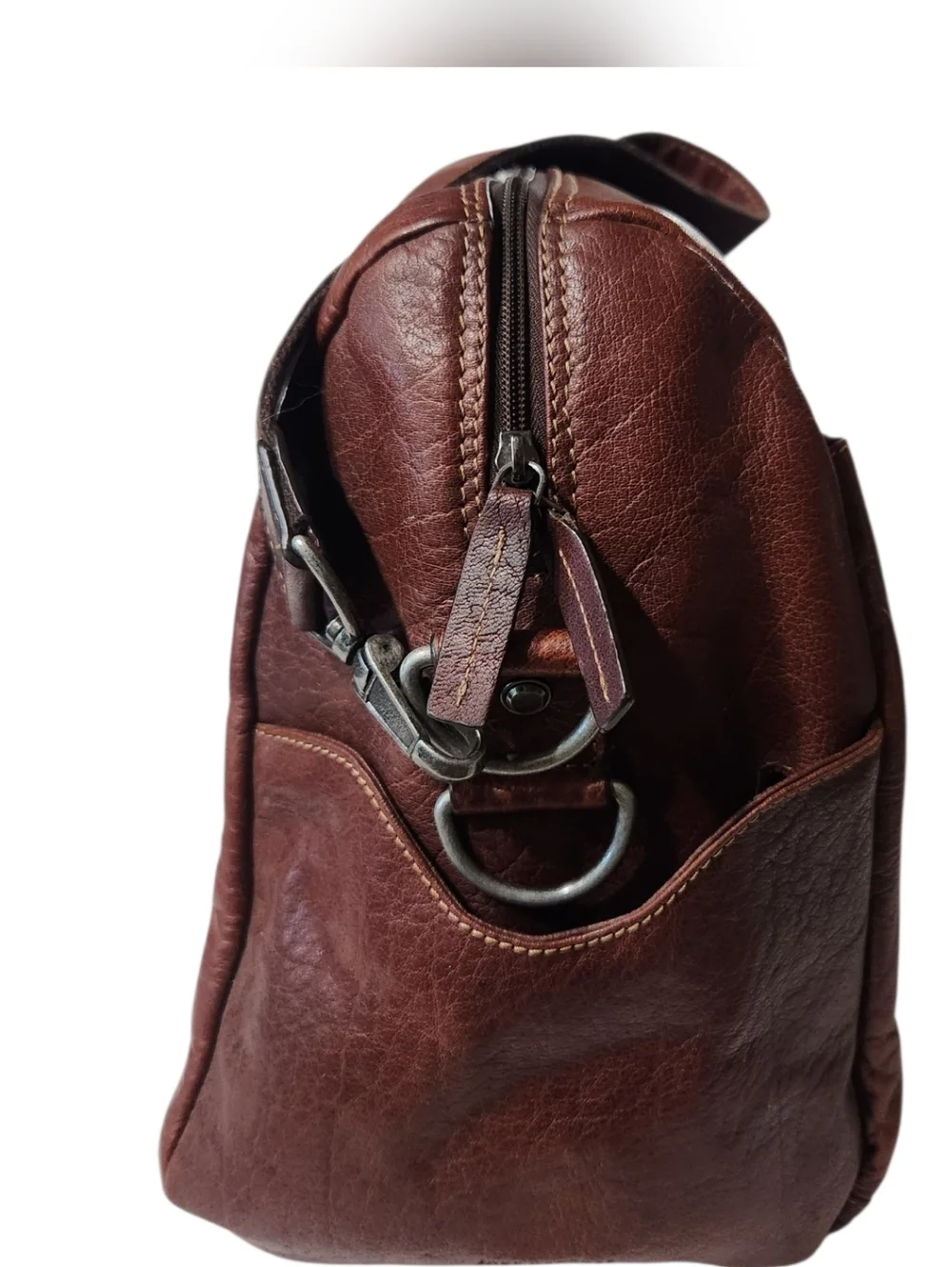 Jack Georges Voyager Buffalo Leather Weekender Duffle Bag Large 22